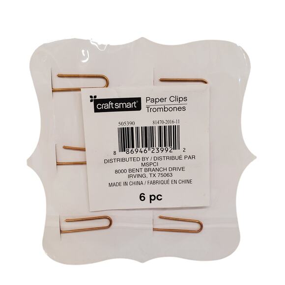 Craft Smart Paper Clips Bow Tie Paper Clips Desk Accessories Office Supplies - Picture 2 of 4